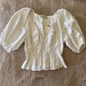 Abercrombie Puff Sleeve Top